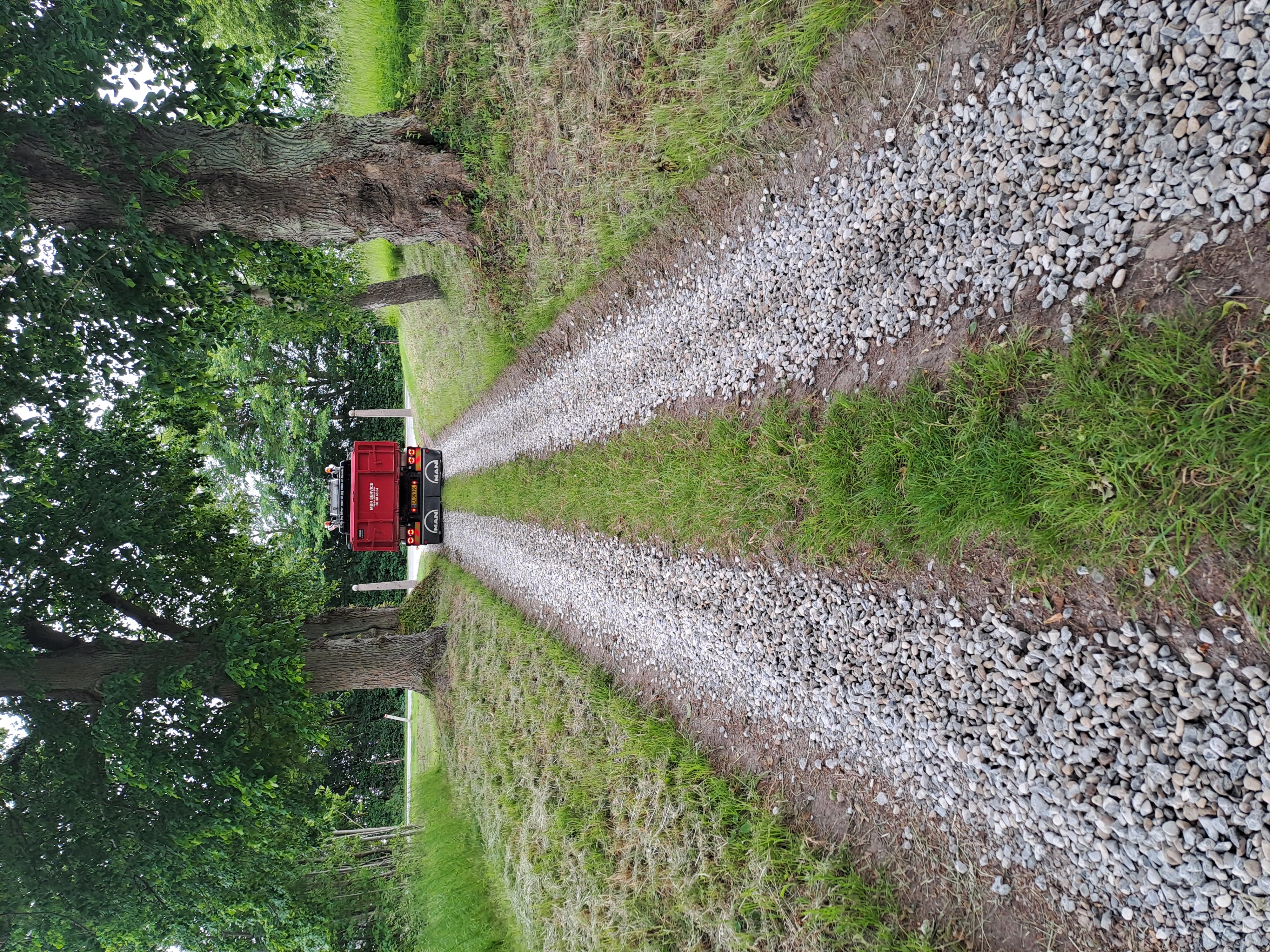 Vognmand MBR service på Fyn, nær Svendborg 