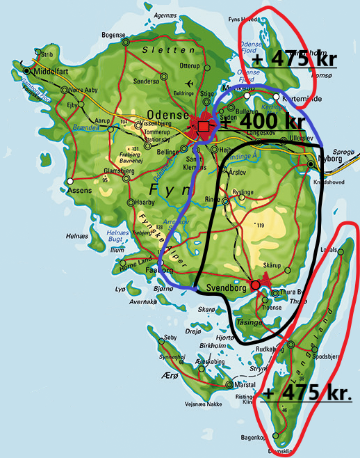 Vognmand MBR service på Fyn, nær Svendborg 